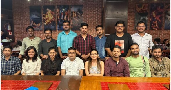 GROUP DINNER TO CELEBRATE GRADUATION OF M.TECH STUDENTS (Ayan, Nitin & Mufaddal) , 2023